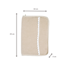 FanFan Health Book Cover – With Zipper – Protective Cover Baby Documents – Beige [FR]