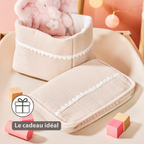 FanFan Health Book Cover – With Zipper – Protective Cover Baby Documents – Beige [FR]