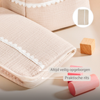 FanFan Health Book Cover – With Zipper – Protective Cover Baby Documents – Beige [NL]