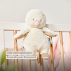 FanFan Music Cuddle Duck – 30 cm – Soft Plush Toy with Music – Off-White [DE]