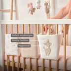 FanFan Bed Bumper Set – Baby Head Protector – 20 x 20 cm – 6 Pieces [DE]
