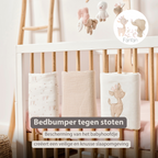 FanFan Bed Bumper Set – Baby Head Protector – 20 x 20 cm – 6 Pieces [NL]