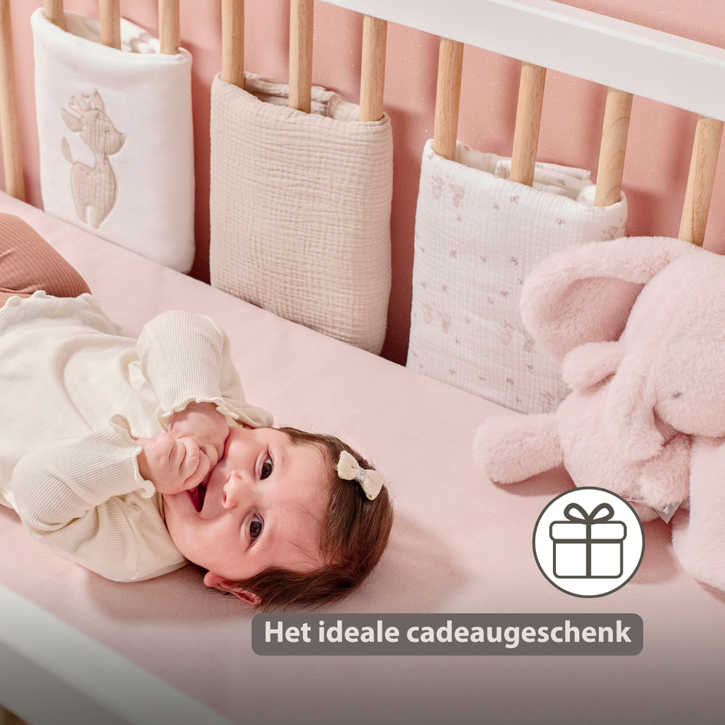 FanFan Bed Bumper Set – Baby Head Protector – 20 x 20 cm – 6 Pieces [NL]