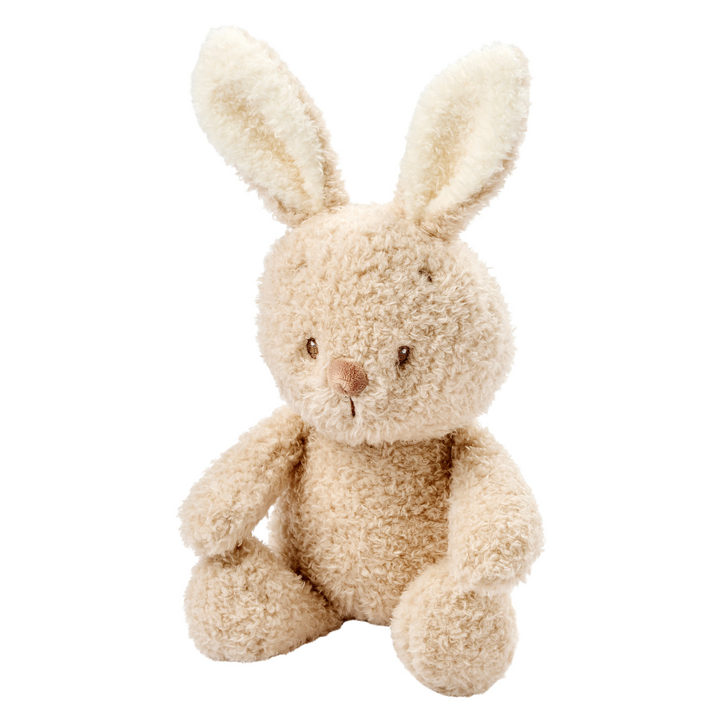 TEDDY Baby Plush Bunny – 25 cm – Soft Baby Cuddle Toy – Beige [DE]
