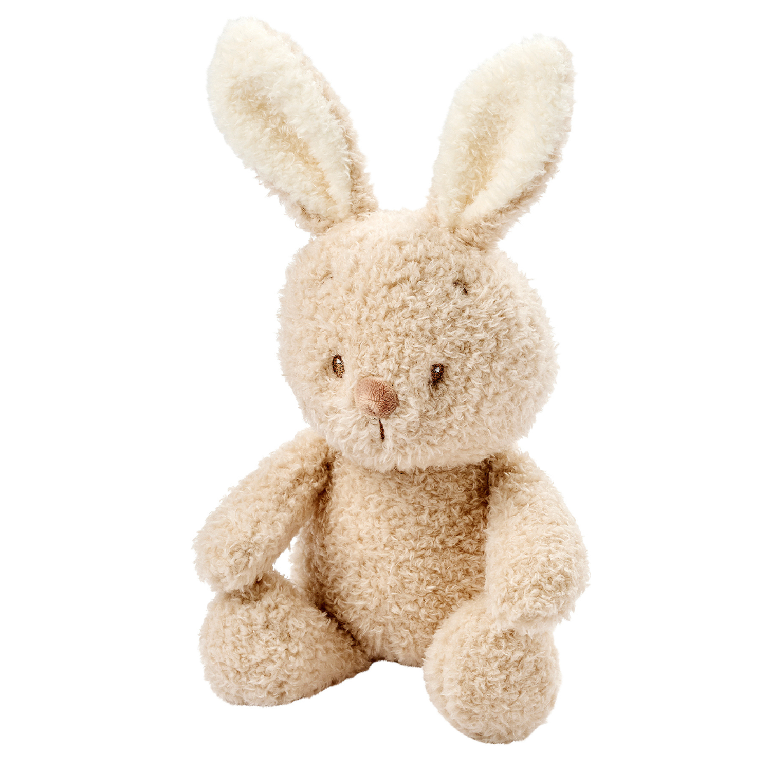 TEDDY Baby Plush Bunny – 25 cm – Soft Baby Cuddle Toy – Beige [FR]