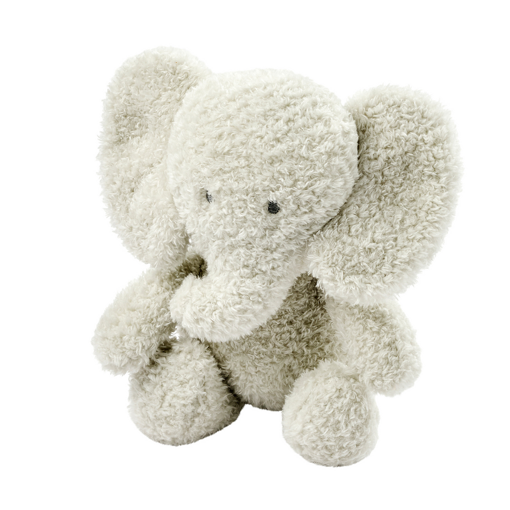 TEDDY Baby Plush Elephant – 25 cm – Soft Baby Cuddle Toy – Grey [DE]
