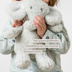 TEDDY Baby Plush Elephant – 25 cm – Soft Baby Cuddle Toy – Grey [NL]