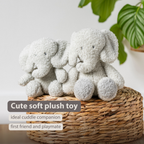 TEDDY Baby Plush Elephant – 25 cm – Soft Baby Cuddle Toy – Grey [EN]