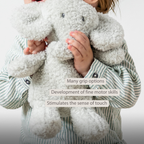 TEDDY Baby Plush Elephant – 25 cm – Soft Baby Cuddle Toy – Grey [EN]