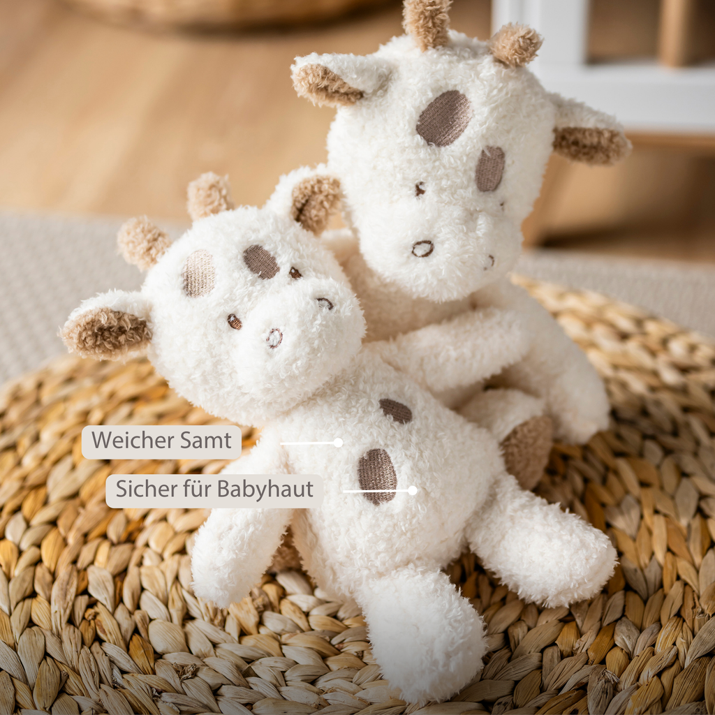 TEDDY Baby Plush Giraffe – 25 cm – Soft Baby Cuddle Toy – Off-White [DE]