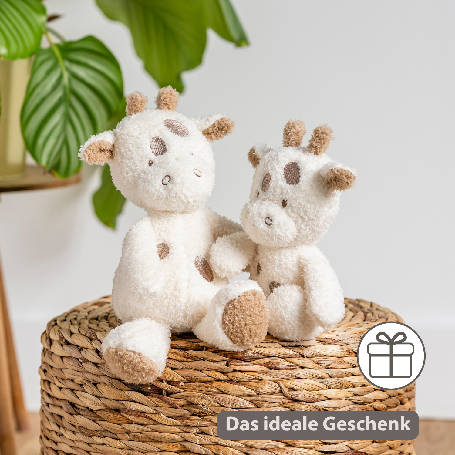 TEDDY Baby Plush Giraffe – 25 cm – Soft Baby Cuddle Toy – Off-White [DE]