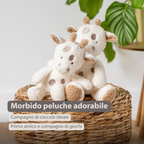 TEDDY Baby Plush Giraffe – 25 cm – Soft Baby Cuddle Toy – Off-White [IT]