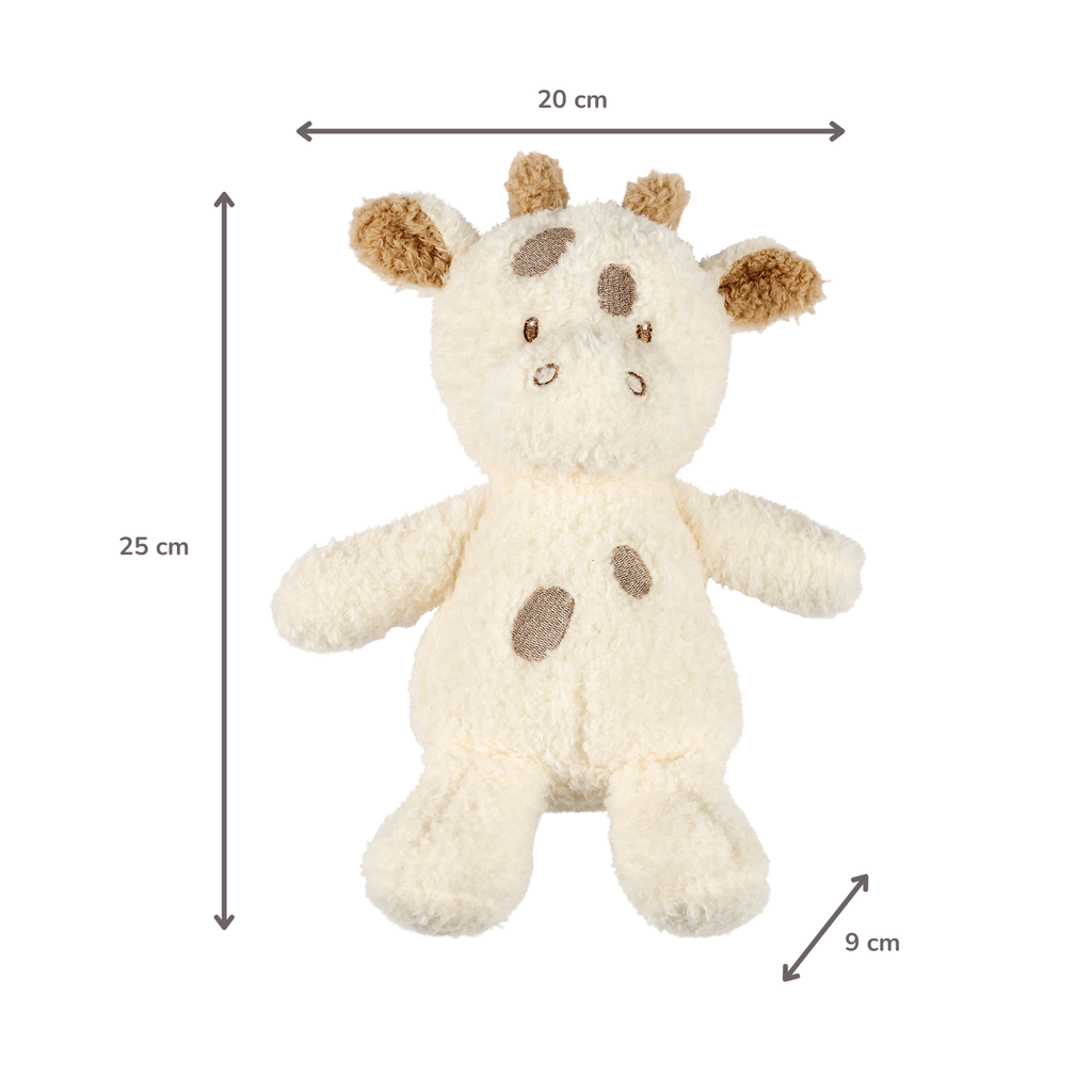 TEDDY Baby Plush Giraffe – 25 cm – Soft Baby Cuddle Toy – Off-White [IT]