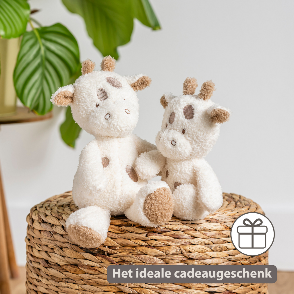 TEDDY Baby Plush Giraffe – 25 cm – Soft Baby Cuddle Toy – Off-White [NL]
