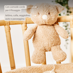 TEDDY Music Plush Bear – 25 cm – Soft Plush Toy with Music – Beige [IT]