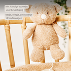 TEDDY Music Plush Bear – 25 cm – Soft Plush Toy with Music – Beige [NL]