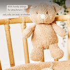 TEDDY Music Plush Bear – 25 cm – Soft Plush Toy with Music – Beige [EN]