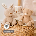 TEDDY Music Plush Bunny – 25 cm – Soft Plush Toy with Music – Beige [EN]