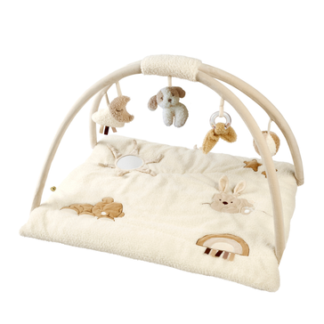 TEDDY Tapis de jeu bébé avec arches carré – 70 x 80 cm – Tapis d’éveil bébé