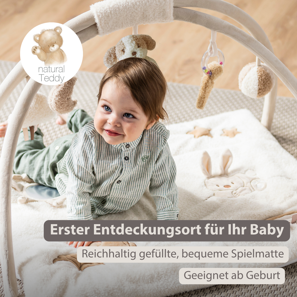 TEDDY Baby Playmat with Arches Square – 70 x 80 cm – Baby Activity Play Rug [DE]
