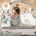 TEDDY Baby Playmat with Arches Square – 70 x 80 cm – Baby Activity Play Rug [IT]