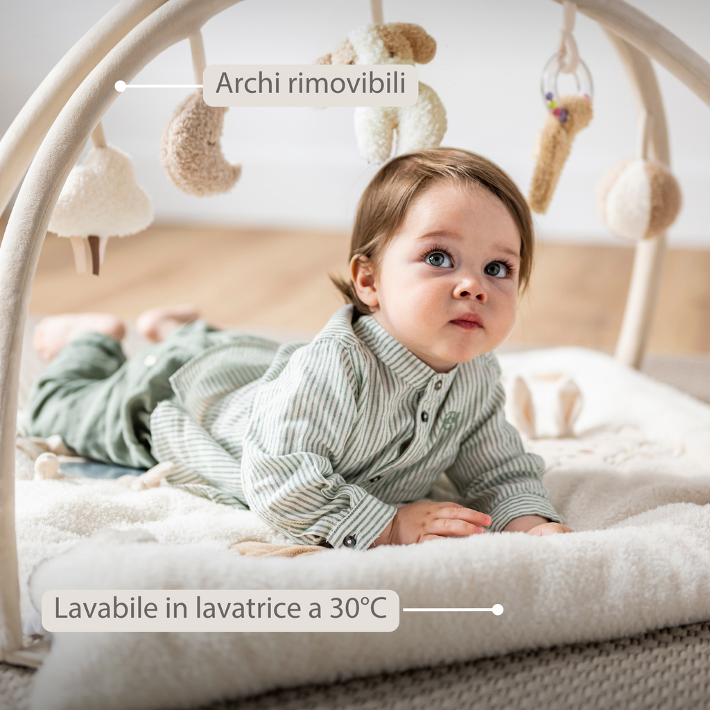 TEDDY Baby Playmat with Arches Square – 70 x 80 cm – Baby Activity Play Rug [IT]