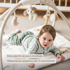 TEDDY Baby Playmat with Arches Square – 70 x 80 cm – Baby Activity Play Rug [IT]