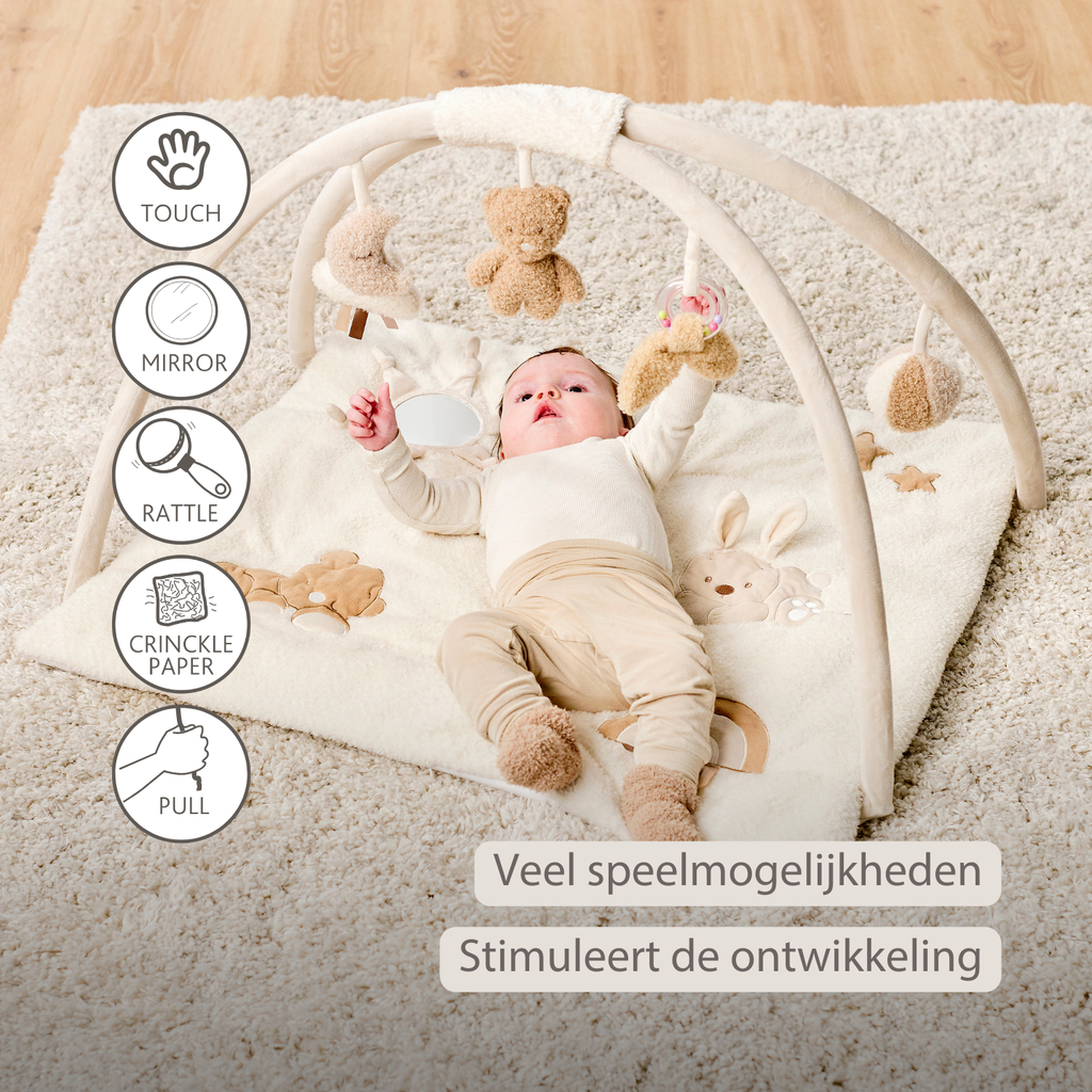 TEDDY Baby Playmat with Arches Square – 70 x 80 cm – Baby Activity Play Rug [NL]