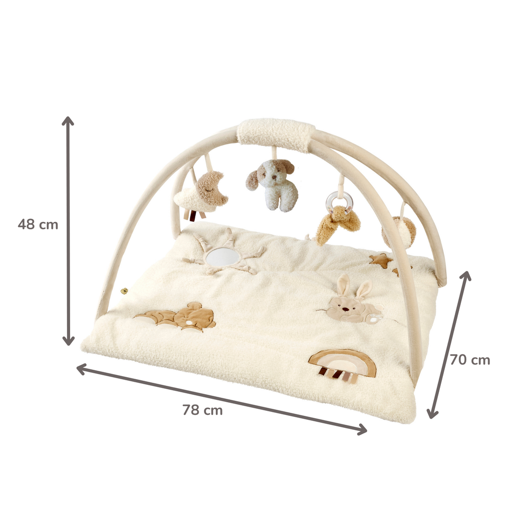 TEDDY Baby Playmat with Arches Square – 70 x 80 cm – Baby Activity Play Rug [EN]