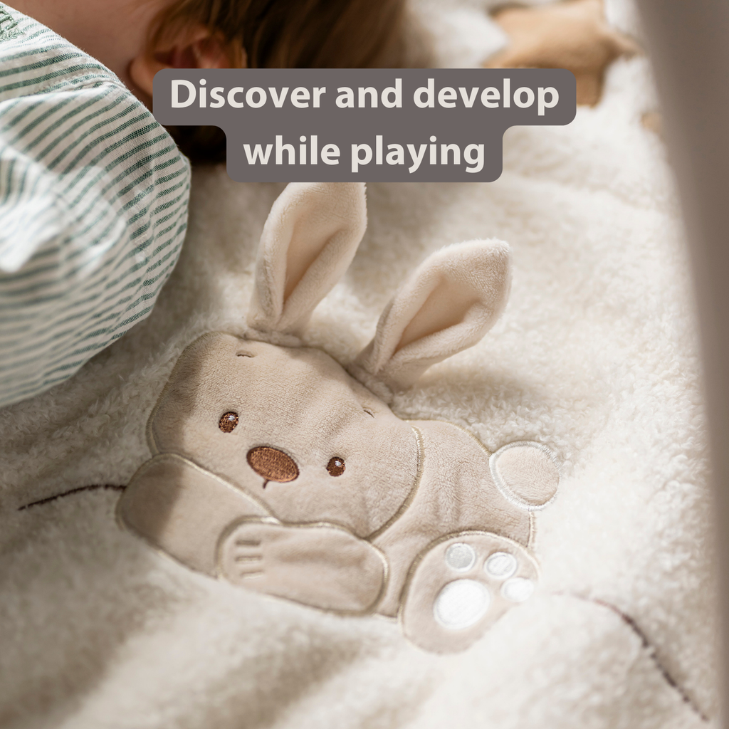 TEDDY Baby Playmat with Arches Square – 70 x 80 cm – Baby Activity Play Rug [EN]