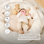 TEDDY Baby Playmat with Arches Round – 90 x 90 cm – Baby Activity Play Rug – Padded Edges [NL]