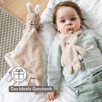 TEDDY Baby Pacifier Cloth – 26 cm – Bunny Doudou as Pacifier Holder – Beige [DE]