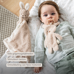 TEDDY Baby Pacifier Cloth – 26 cm – Bunny Doudou as Pacifier Holder – Ecru [NL]