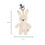 TEDDY Baby Pacifier Cloth – 26 cm – Bunny Doudou as Pacifier Holder – Ecru [NL]