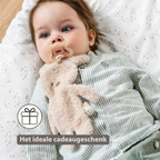 TEDDY Baby Pacifier Cloth – 26 cm – Bunny Doudou as Pacifier Holder – Ecru [NL]