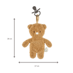 TEDDY Baby Pacifier Cloth – 26 cm – Bear Doudou as Pacifier Holder – Beige [IT]