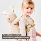 TEDDY Plush Backpack – 30 cm – Toddler School Bag – Soft Bunny Backpack – Ecru [NL]