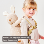 TEDDY Plush Backpack – 30 cm – Toddler School Bag – Soft Bunny Backpack – Ecru [EN]