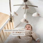 TEDDY Sleeping Bag Teddy Beige 70 cm – Detachable Sleeves – TOG 2.5 – Soft Baby Sleeping Bag [DE]