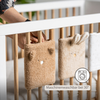 TEDDY Bed Protector Set of 6 Pieces – Cot Rail Protectors – Soft Baby Bed Safety [DE]