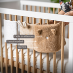 TEDDY Bed Protector Set of 6 Pieces – Cot Rail Protectors – Soft Baby Bed Safety [IT]