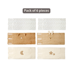 TEDDY Bed Protector Set of 6 Pieces – Cot Rail Protectors – Soft Baby Bed Safety [EN]