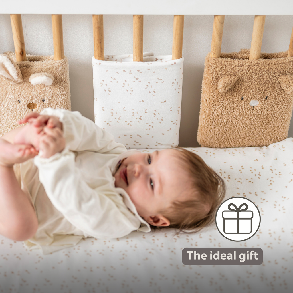 TEDDY Bed Protector Set of 6 Pieces – Cot Rail Protectors – Soft Baby Bed Safety [EN]