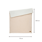 TEDDY Supersoft Blanket Ecru 100x75 cm – Double-Sided Baby Blanket [EN]