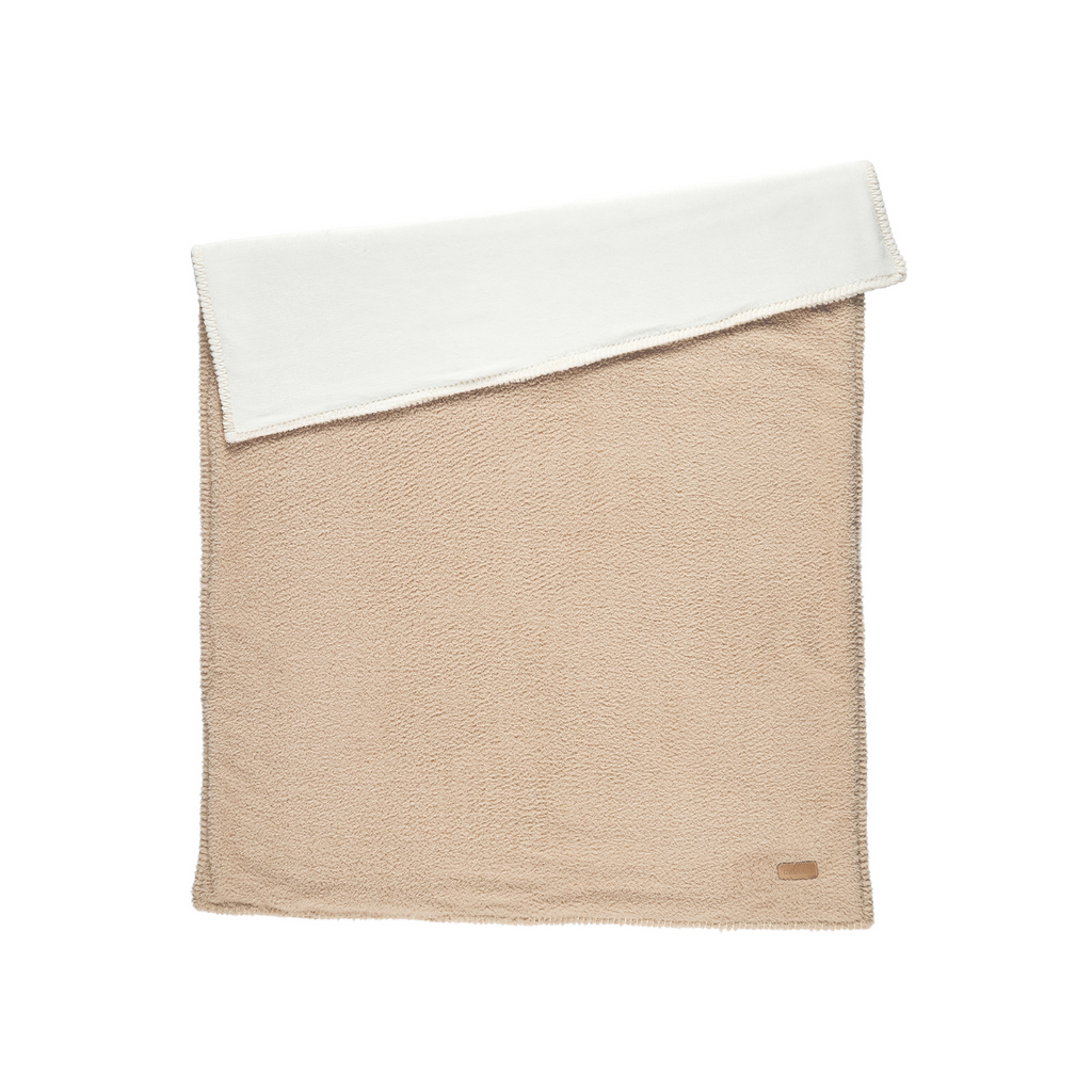 TEDDY Supersoft Blanket Beige 100x75 cm – Double-Sided Baby Blanket [DE]