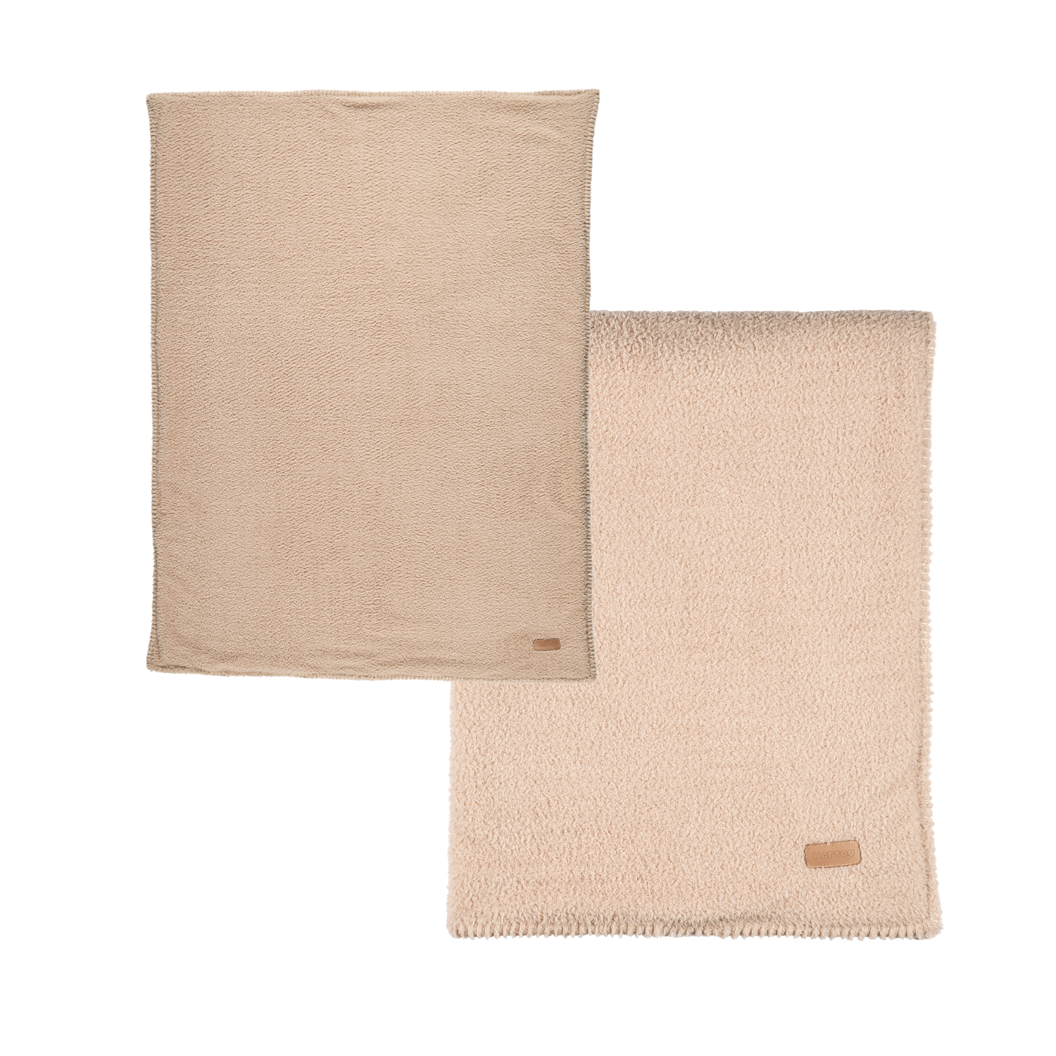 TEDDY Supersoft Blanket Beige 100x75 cm – Double-Sided Baby Blanket [DE]