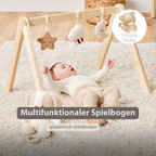 TEDDY Wooden Play Arch Baby – 60 x 48 cm – Baby Activity Play Gym [DE]