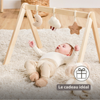 TEDDY Wooden Play Arch Baby – 60 x 48 cm – Baby Activity Play Gym [FR]