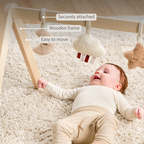 TEDDY Wooden Play Arch Baby – 60 x 48 cm – Baby Activity Play Gym [EN]