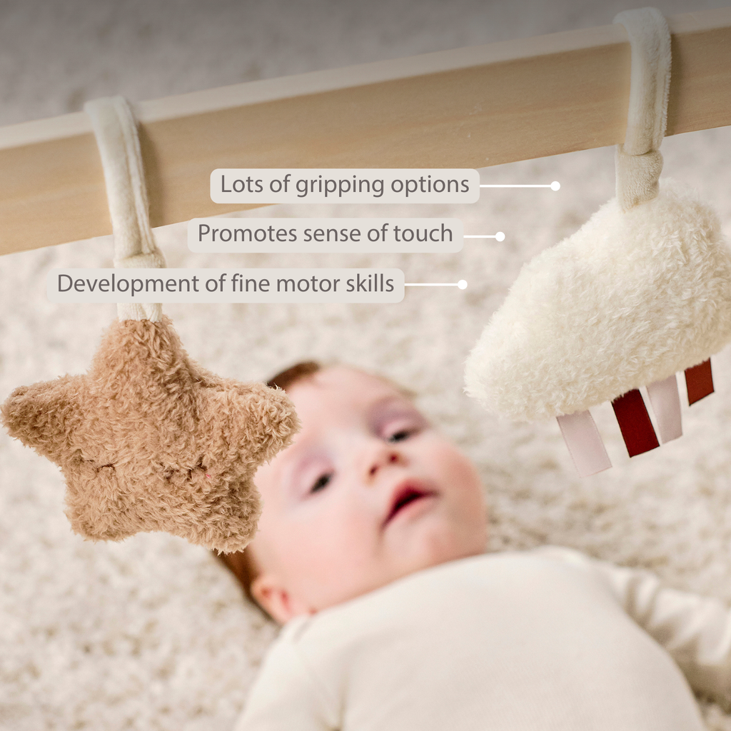 TEDDY Wooden Play Arch Baby – 60 x 48 cm – Baby Activity Play Gym [EN]
